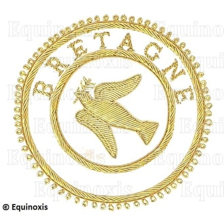 Badge / Macaron GLNF – Grande tenue provinciale – Grand Expert – Bretagne – Brodé main